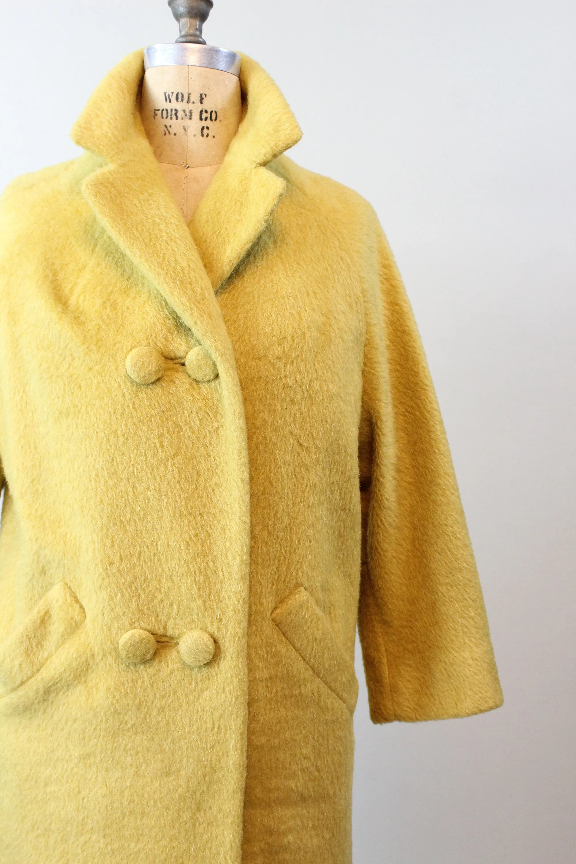 1960s 1967 documented DIJON LILLI ANN  mohair coat small medium | new winter