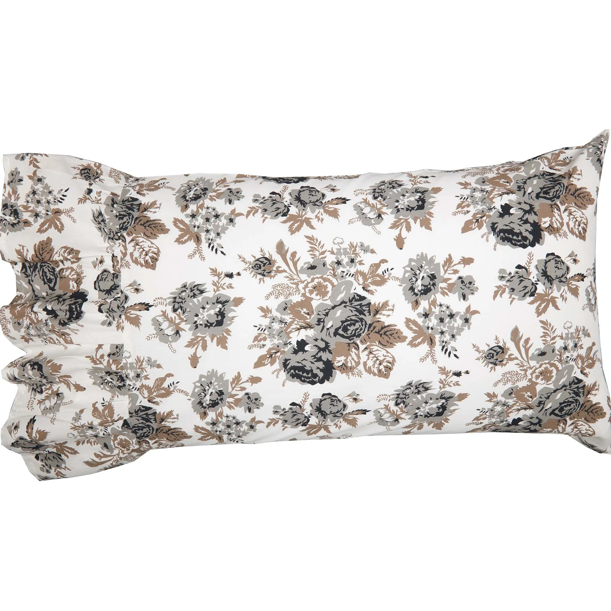 Annie Floral Ruffled Pillow Case Set of 2