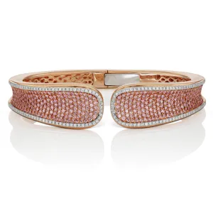 Argyle Pink Diamond Saddle Cuff Bracelet