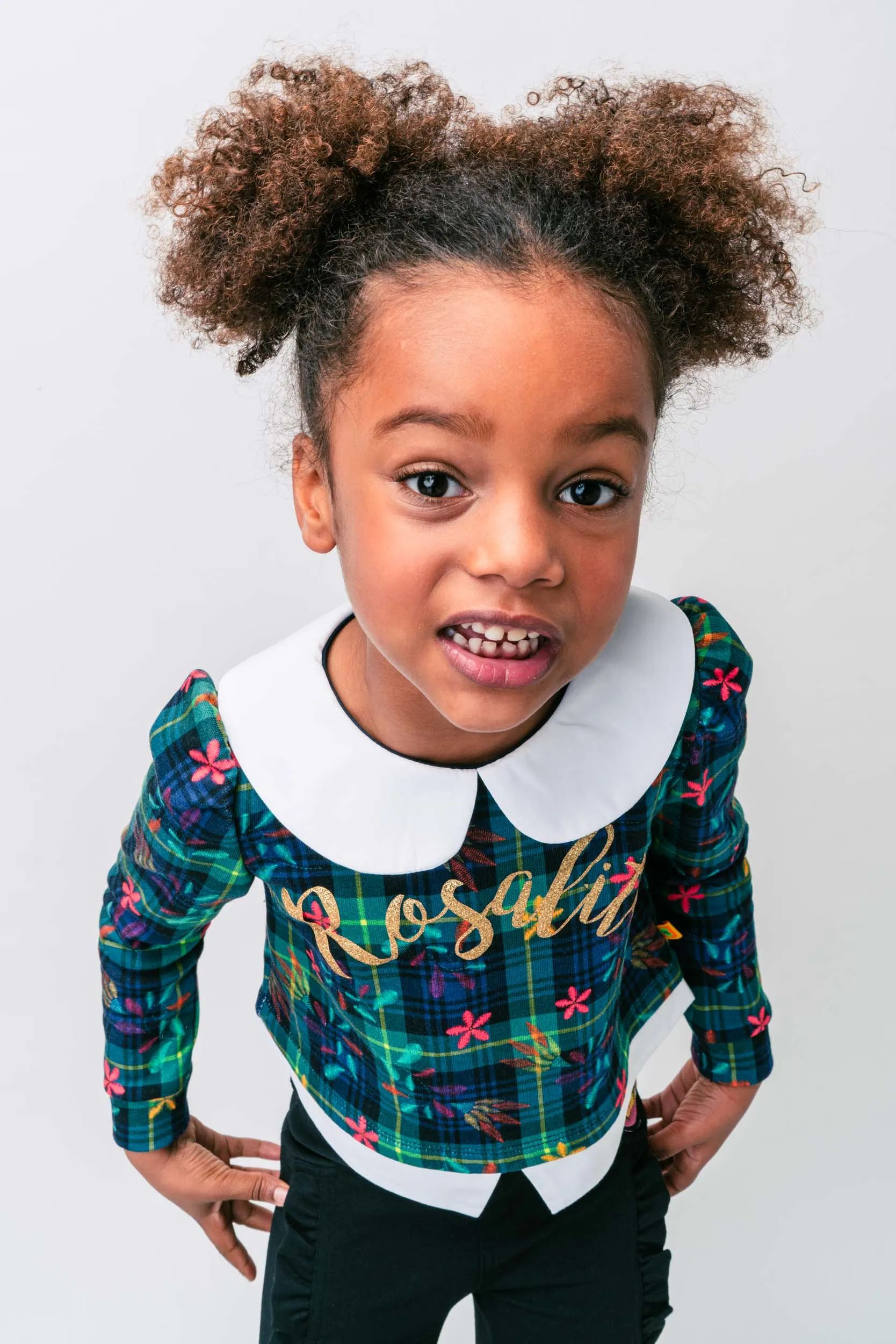 AW21 Rosalita Girls Mosby Green Tartan Leggings Set