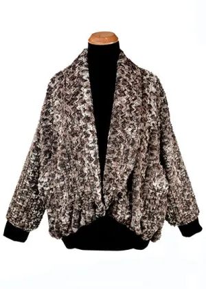 Bacall Jacket - Luxury Faux Fur in Calico - One Left!