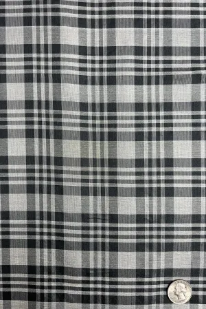 Black/White Organza Plaids