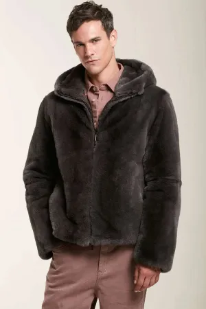 Brown fur jacket