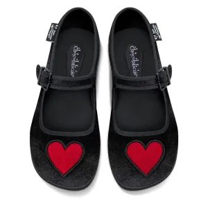 Chocolaticas® VELVET HEART Women's Mary Jane Flat