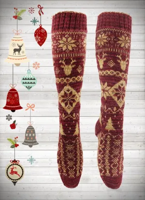 Christmas Socks Free Fairisle Pattern