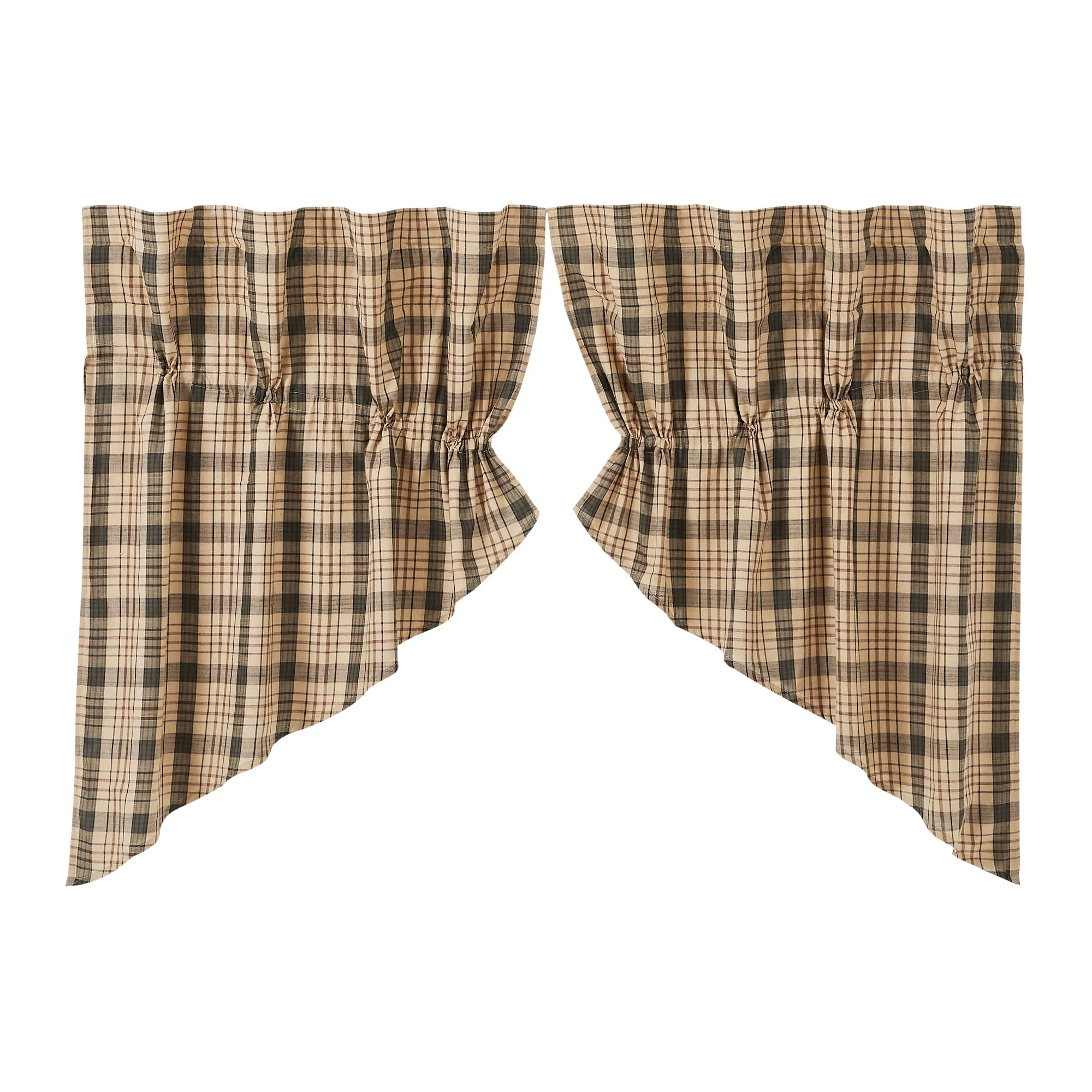 Cider Mill Plaid Swag Set of 2