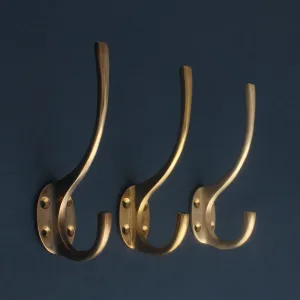 Classic Brass Hat & Coat Hook