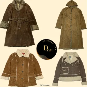 Cozy Up in Y2K Shearling Coats Bundle (GRV-11-114)