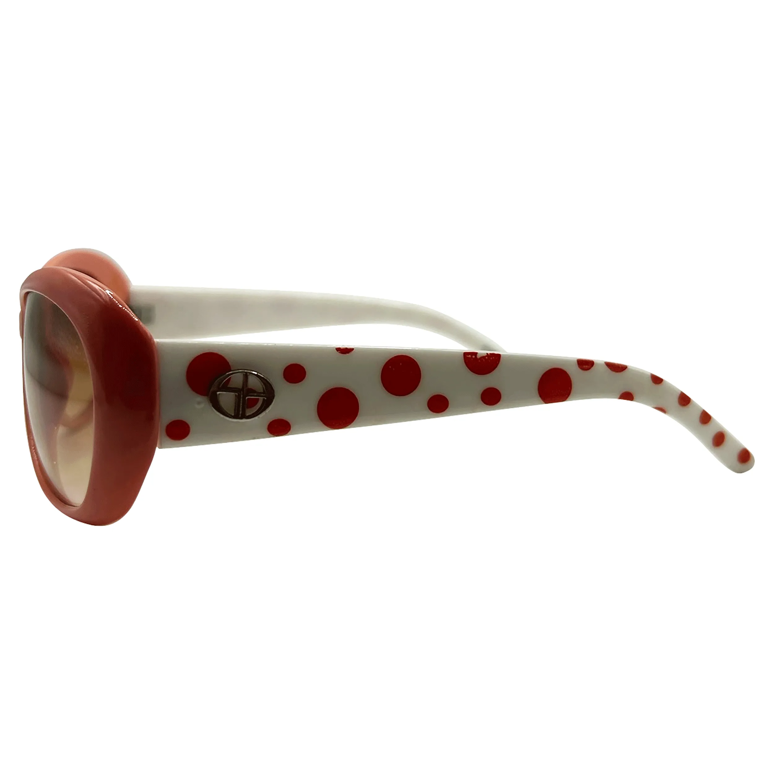 FLORA Round Polka Dot Sunglasses