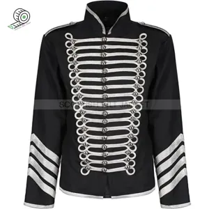 Gothic Steampunk Military Hussar Parade Jacket