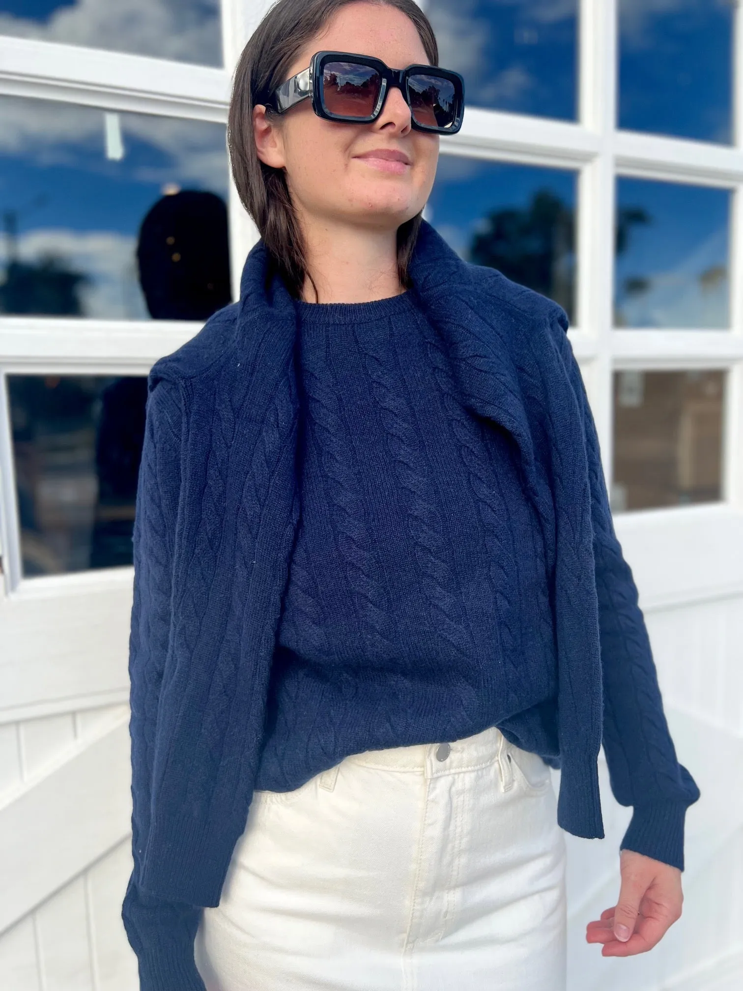 Grace & May Cashmere Cable Knit Sweaters