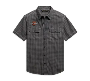 Harley-Davidson® Men's Vintage Logo Plaid Shirt - 99102-20VM