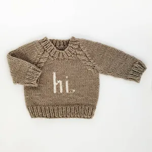 Hi. Pebble Crew Neck Sweater