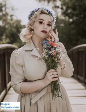 Kathy Dress in linen cream