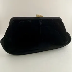 Late 50s/ Early 60s Black Velvet Clutch