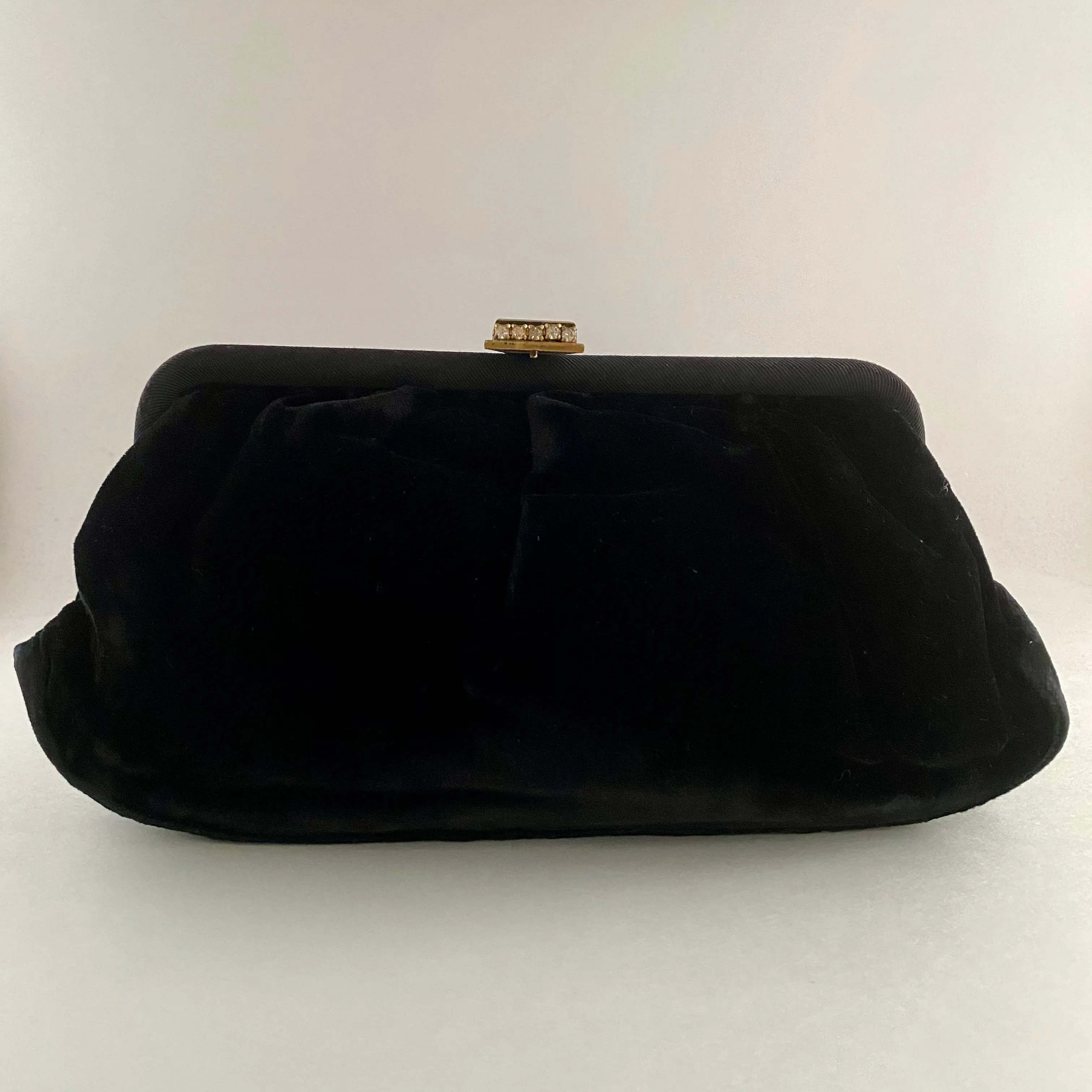 Late 50s/ Early 60s Black Velvet Clutch