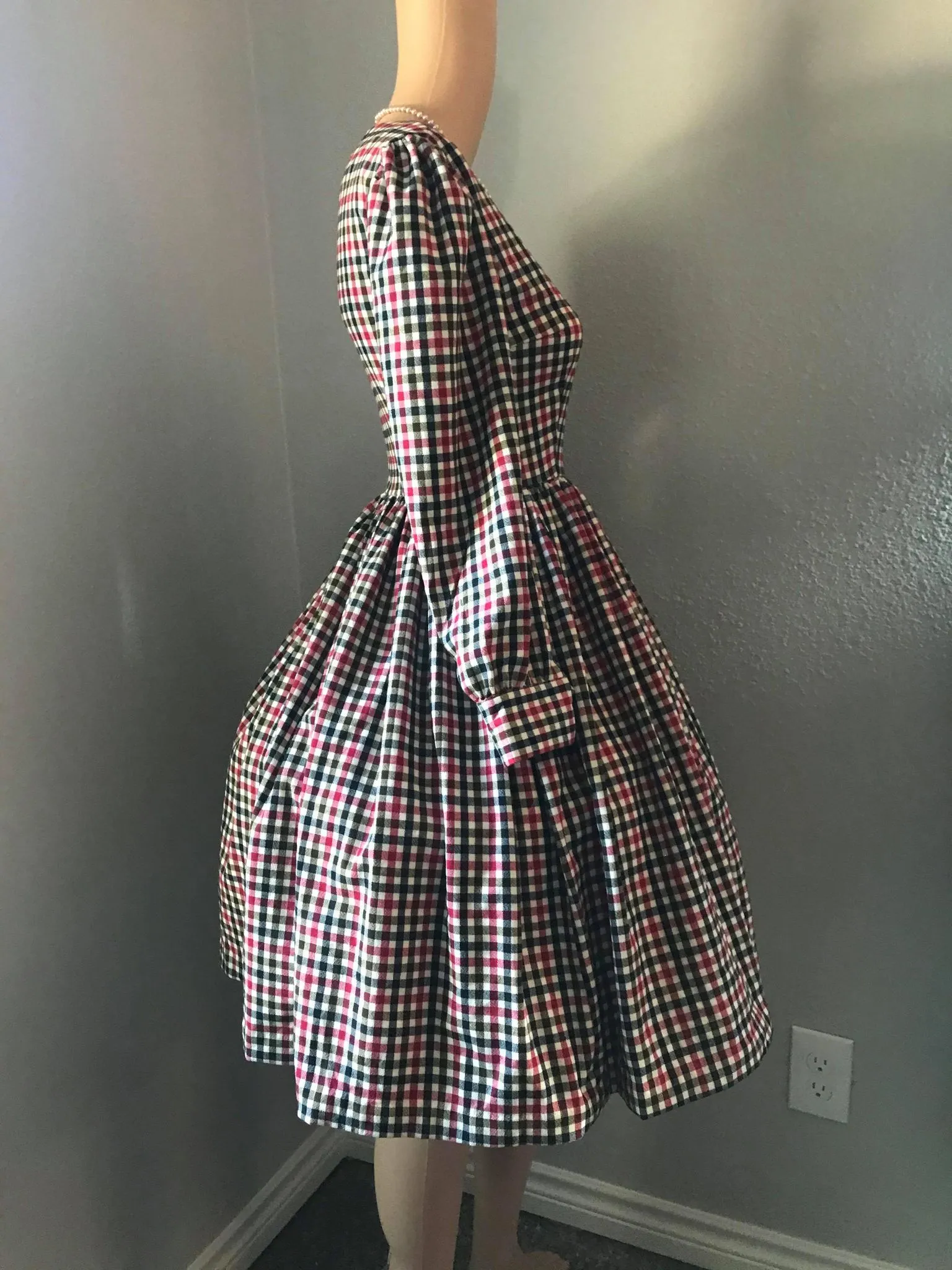 Loren Dress in Autumn Plaid Checkered size S