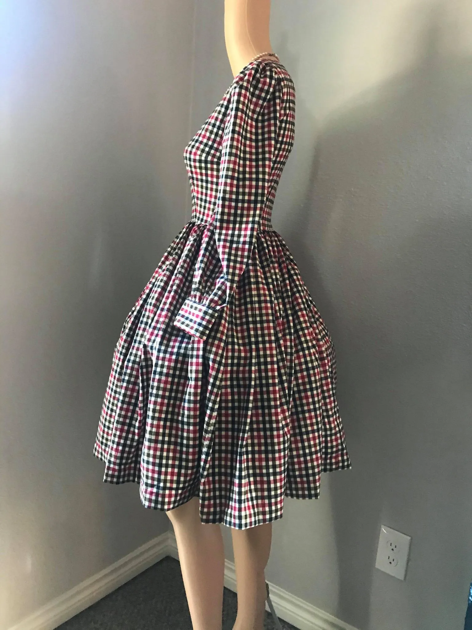 Loren Dress in Autumn Plaid Checkered size S