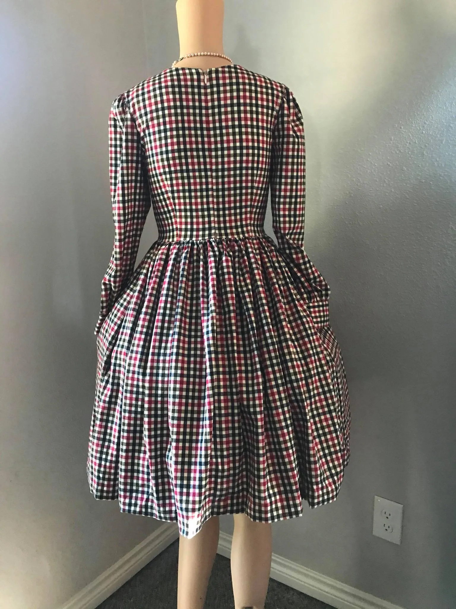 Loren Dress in Autumn Plaid Checkered size S