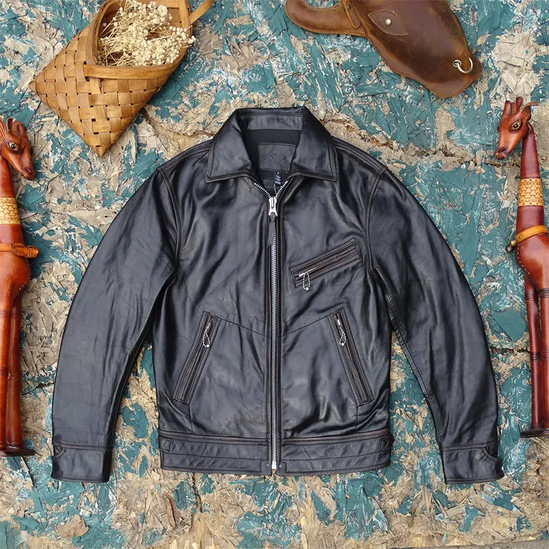 Men's 1930s Sports Leather Jacket