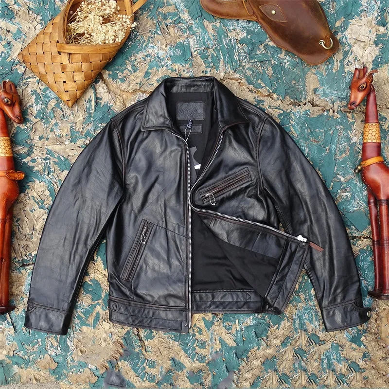 Men's 1930s Sports Leather Jacket