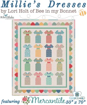 Millie's Dresses Quilt Kit featuring Mercantile by Lori Holt | Riley Blake Designs