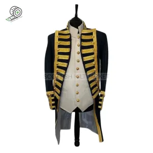 Napoleonic Regency Naval Admiral's Frock Coat with Waistcoat