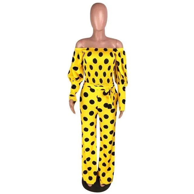 Polka Dot Women Stretch Set