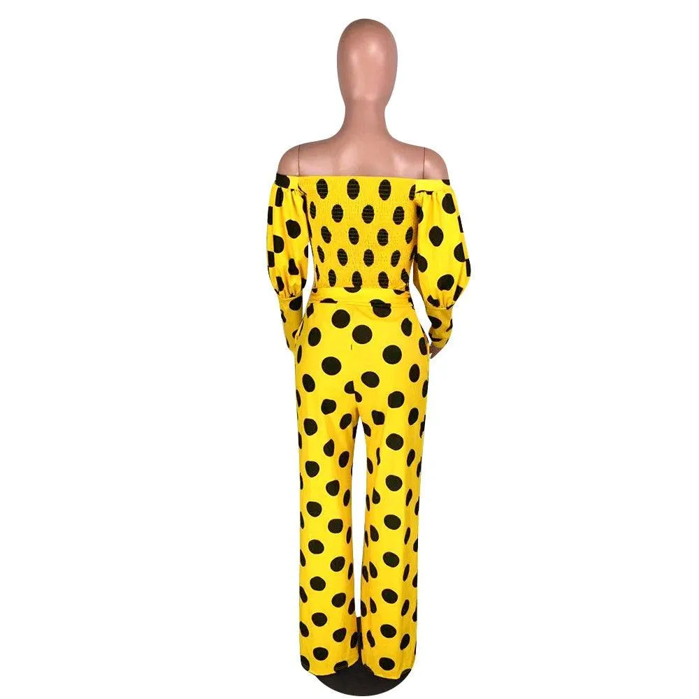 Polka Dot Women Stretch Set