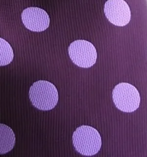 Purple Polka Dot Pocket Square