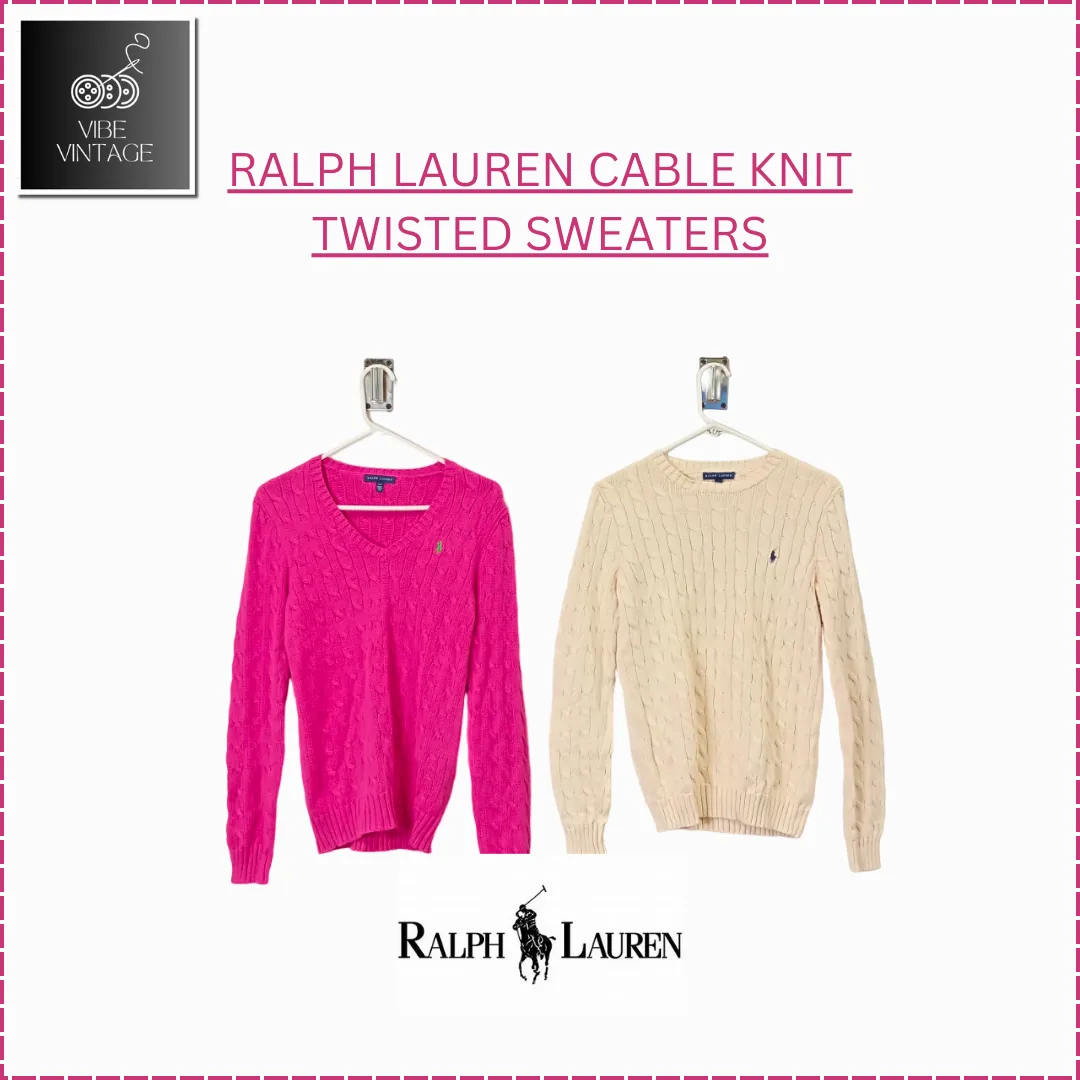 RALPH LAUREN CABLE KNIT TWISTED SWEATERS - 30 PCS (BUNDLE 1)