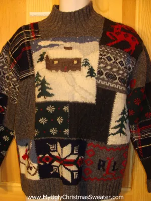 Ralph Lauren Vintage Christmas Sweater with Classic Reindeer Design – Cozy Festive Knitwear