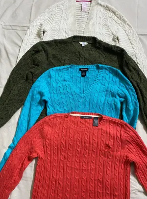 Twisted Cable Knit Sweaters