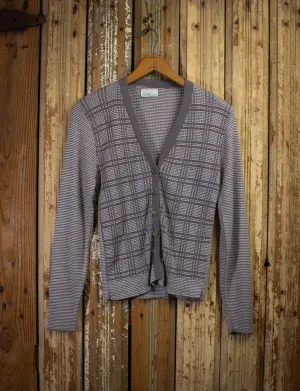 Vintage 70s Sears Grey Cardigan XS