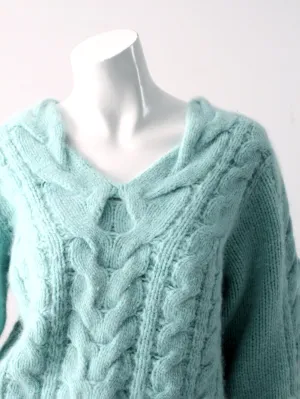 vintage cable knit sweater