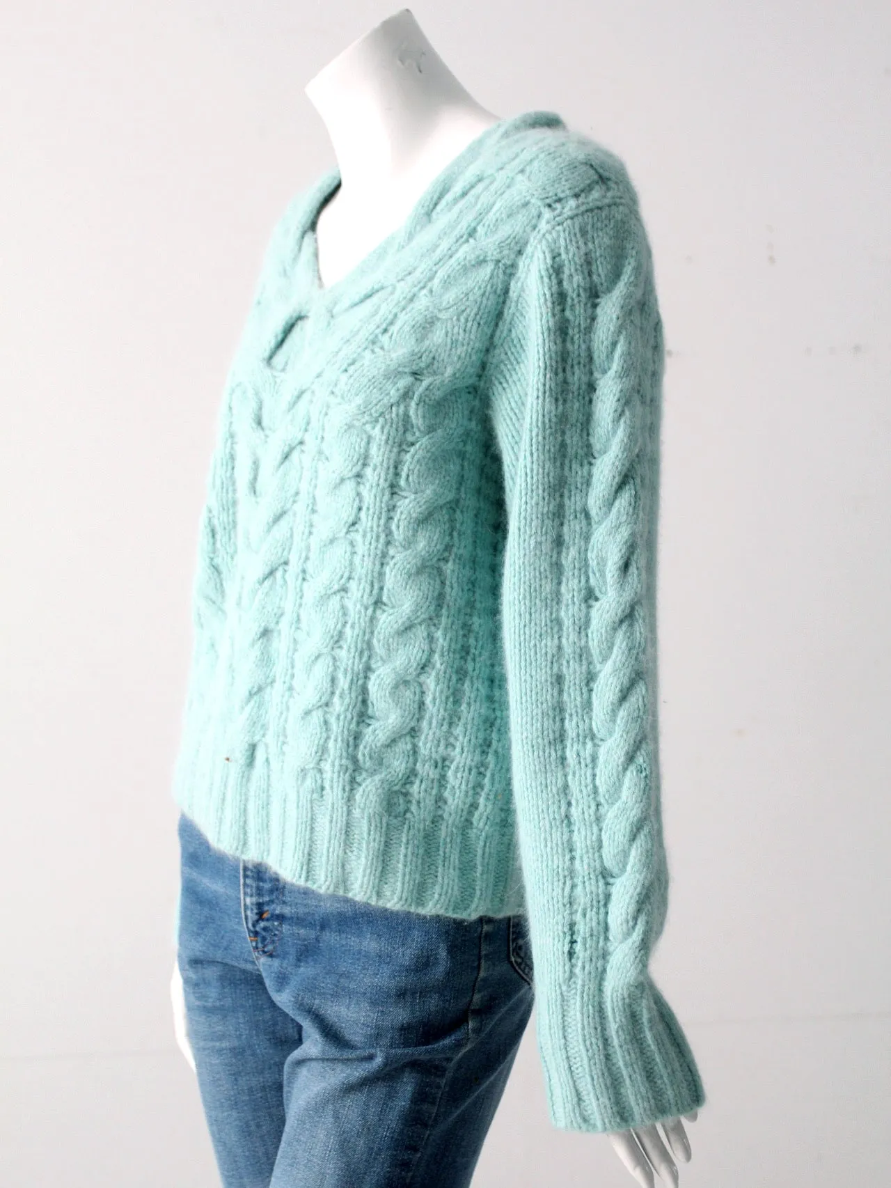 vintage cable knit sweater