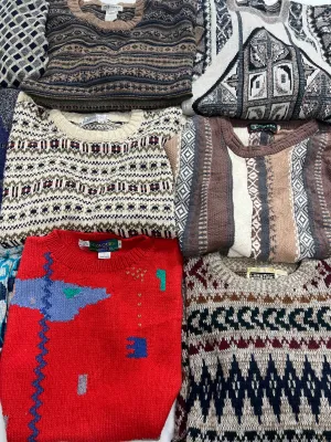 Vintage Grandpa/unique knit Sweaters (20pcs)