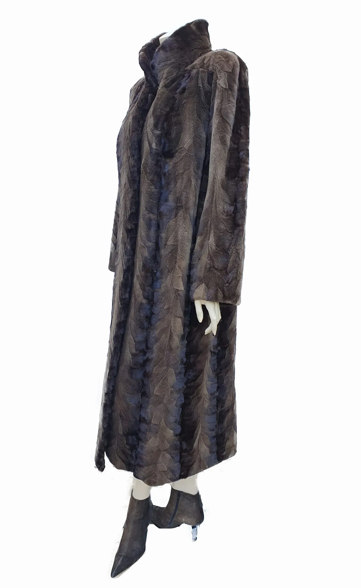 Vintage Lunaraine Pieced Mink Paw Coat -L