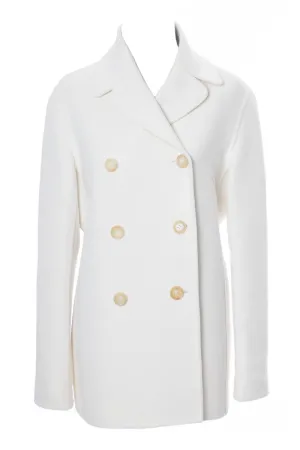 Vintage White Wool Celine Coat Medium