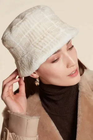 White mink hat