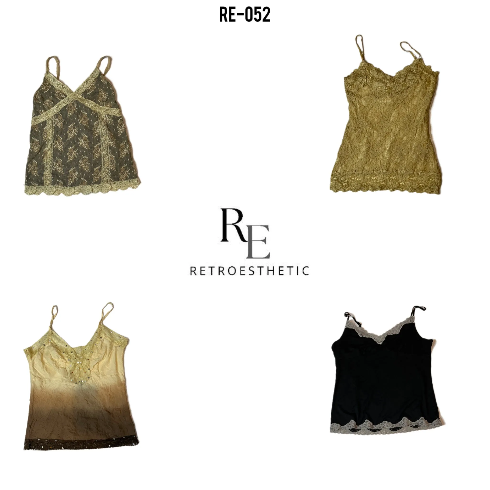 Y2K Earthy Tone Cami Tops (RE-052)